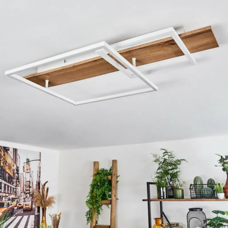 Luminaires Scandinaves-hofstein Plafonnier Pompu LED Écru, Blanc, 1 lumière