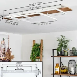 Luminaires Scandinaves-hofstein Plafonnier Pompu LED Écru, Blanc, 1 lumière