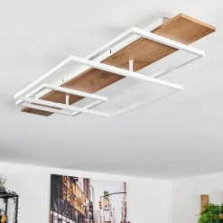 Luminaires Scandinaves-hofstein Plafonnier Pompu LED Écru, Blanc, 1 lumière