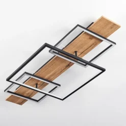 Luminaires Scandinaves-hofstein Plafonnier Pompu LED Écru, Noir, 1 lumière