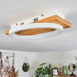 hofstein Plafonnier Pompu LED Écru, 1 lumière