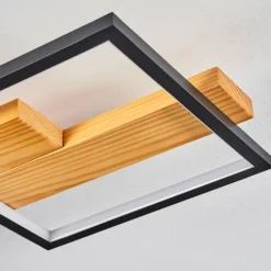 Luminaires Scandinaves-hofstein Plafonnier Pompu LED Noir, 1 lumière