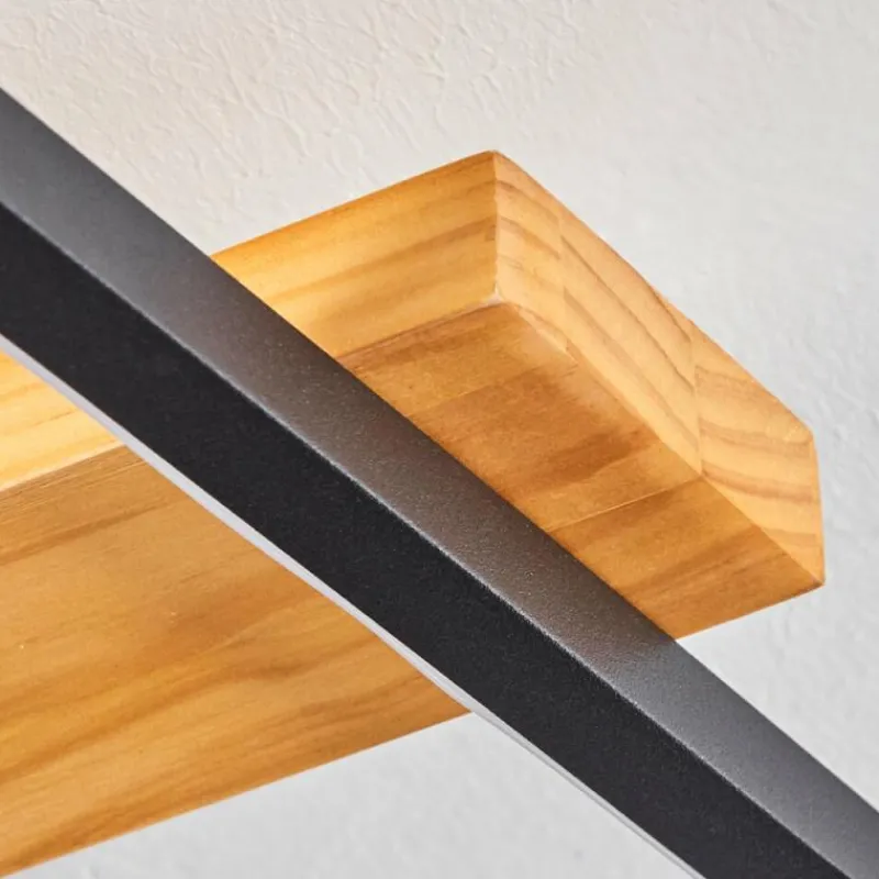 Luminaires Scandinaves-hofstein Plafonnier Pompu LED Noir, 1 lumière