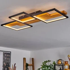 Luminaires Scandinaves-hofstein Plafonnier Pompu LED Noir, 1 lumière