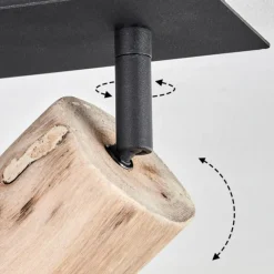 Luminaires Scandinaves-hofstein Plafonnier Postigo Noir, 2 lumières