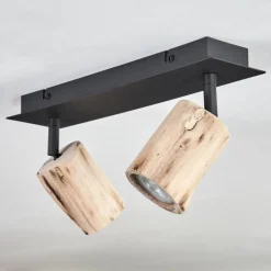 Luminaires Scandinaves-hofstein Plafonnier Postigo Noir, 2 lumières