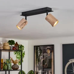 Luminaires Scandinaves-hofstein Plafonnier Postigo Noir, 2 lumières