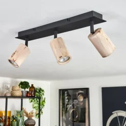 Luminaires Scandinaves-hofstein Plafonnier Postigo Noir, 3 lumières