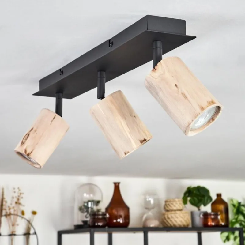 Luminaires Scandinaves-hofstein Plafonnier Postigo Noir, 3 lumières