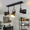 Lampes Industrielles-hofstein Plafonnier Presa Noir, 3 lumières