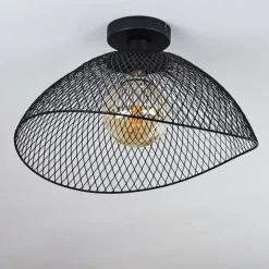 Lampes Vintages & Rétros-hofstein Plafonnier Pucara Noir, 1 lumière