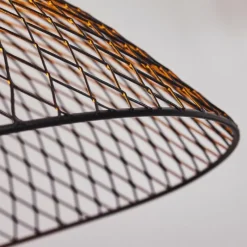 Style Boho-Chic-hofstein Plafonnier Pucara Noir, 2 lumières