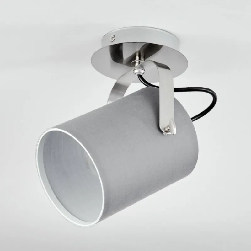 Lampes En Tissu-hofstein Plafonnier Puelches Nickel mat, 1 lumière