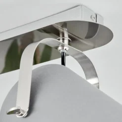 Lampes En Tissu-hofstein Plafonnier Puelches Nickel mat, 3 lumières