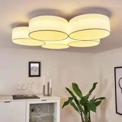 Lampes En Tissu-hofstein Plafonnier Purus LED Blanc, 1 lumière