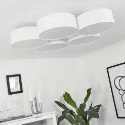 Lampes En Tissu-hofstein Plafonnier Purus LED Blanc, 1 lumière