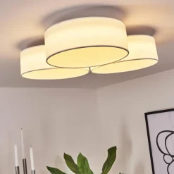 Lampes En Tissu-hofstein Plafonnier Purus LED Blanc, 1 lumière