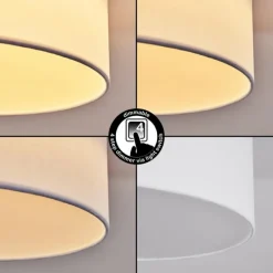 Lampes En Tissu-hofstein Plafonnier Purus LED Blanc, 1 lumière