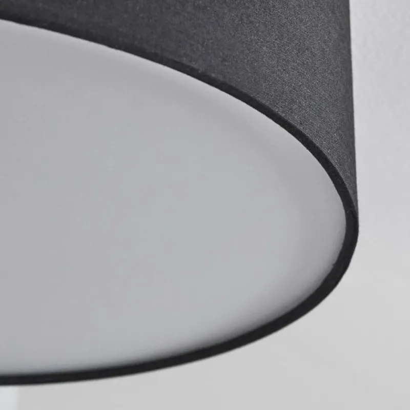 Lampes En Tissu-hofstein Plafonnier Purus LED Noir, 1 lumière