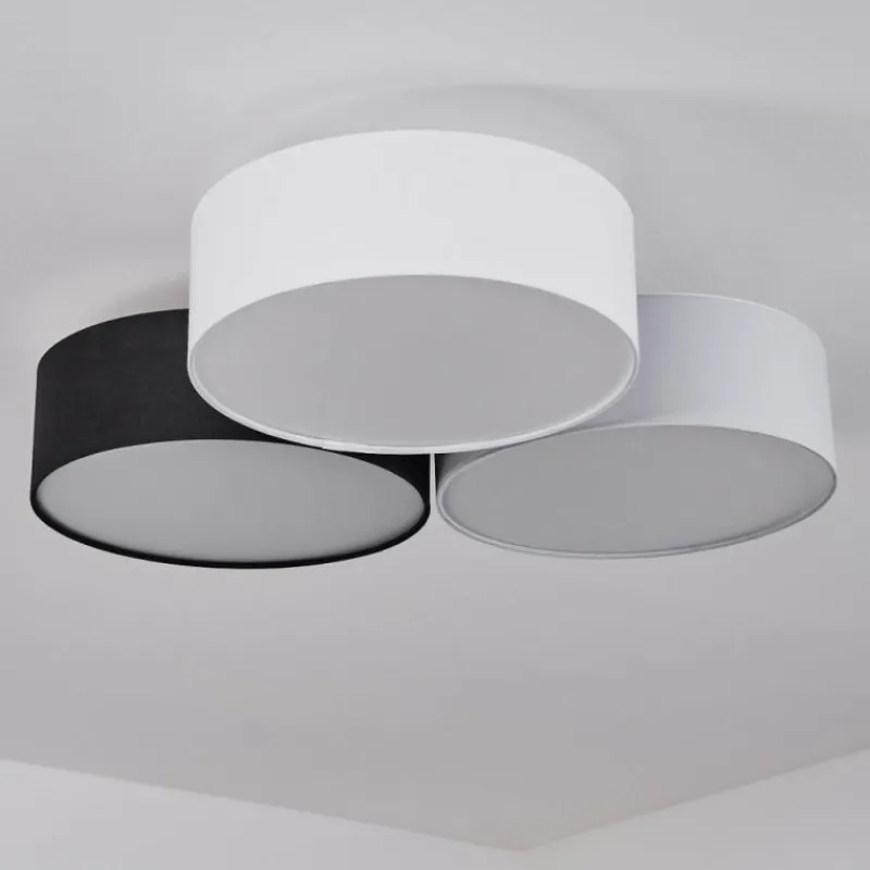Lampes En Tissu-hofstein Plafonnier Purus LED Noir, 1 lumière