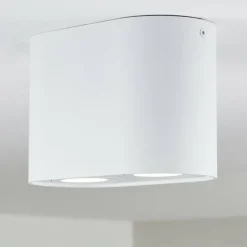 hofstein Plafonnier Quimper Blanc, 2 lumières