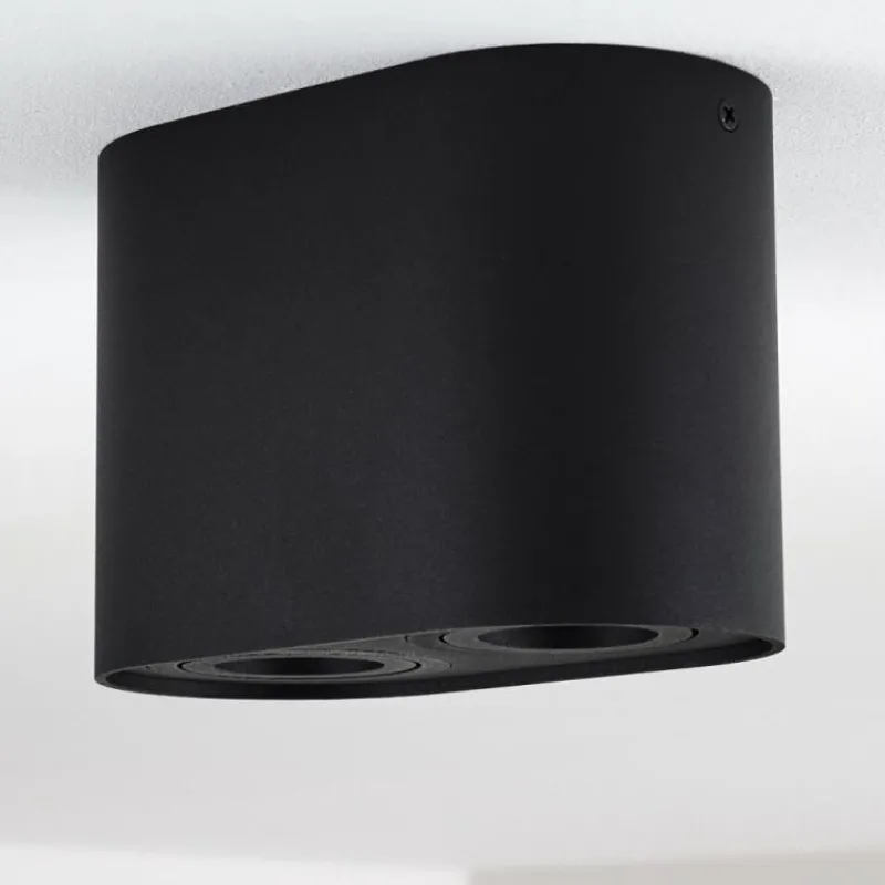 hofstein Plafonnier Quimper Noir, 2 lumières