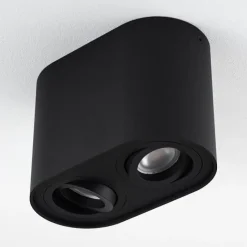 hofstein Plafonnier Quimper Noir, 2 lumières