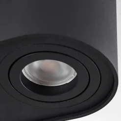 hofstein Plafonnier Quimper Noir, 2 lumières