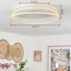 Luminaires Scandinaves-hofstein Plafonnier Quintinha LED Blanc, 1 lumière