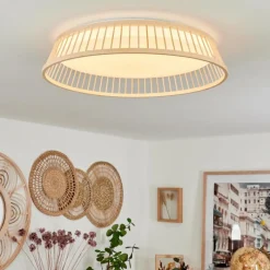 Luminaires Scandinaves-hofstein Plafonnier Quintinha LED Blanc, 1 lumière