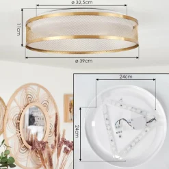 hofstein Plafonnier Quintinha LED Blanc, 1 lumière