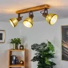 Lampes Dorées-hofstein Plafonnier Racolo Bois foncé, 3 lumières