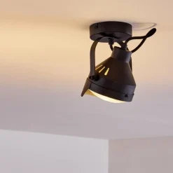 hofstein Plafonnier Rahway Noir, 1 lumière