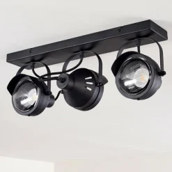 hofstein Plafonnier Rahway Noir, 3 lumières