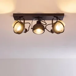 hofstein Plafonnier Rahway Noir, 3 lumières