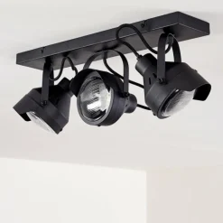 hofstein Plafonnier Rahway Noir, 3 lumières