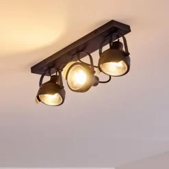 hofstein Plafonnier Rahway Noir, 3 lumières