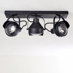 hofstein Plafonnier Rahway Noir, 3 lumières