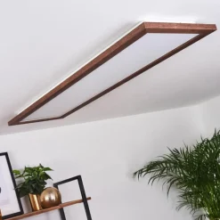 Lampes En Bois-hofstein Plafonnier Raimea LED Blanc, 1 lumière