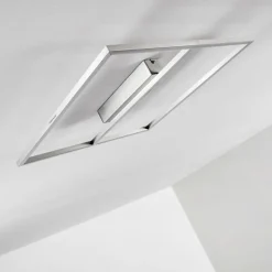 hofstein Plafonnier Rauma LED Nickel mat, 1 lumière
