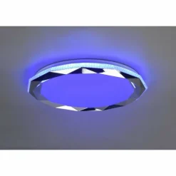 Luminaires Reality Plafonnier Reality Ando LED Chrome, 1 lumière, Télécommandes