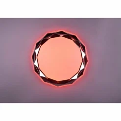 Luminaires Reality Plafonnier Reality Ando LED Chrome, 1 lumière, Télécommandes