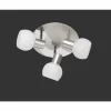 Luminaires Reality Plafonnier Reality Antibes Nickel mat, 3 lumières