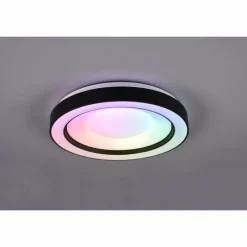 Luminaires Reality Plafonnier Reality Arco LED Noir, 1 lumière, Télécommandes, Changeur de couleurs* Éclairage Led