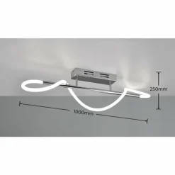 Luminaires Reality Plafonnier Reality Argos LED Chrome, 1 lumière* Éclairage Led