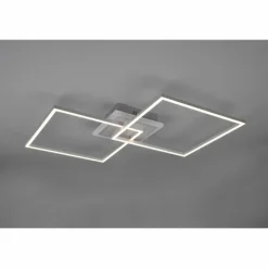 Luminaires Reality Plafonnier Reality Arribo LED Titane, 3 lumières, Télécommandes, Changeur de couleurs* Éclairage Led