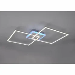 Luminaires Reality Plafonnier Reality Arribo LED Titane, 3 lumières, Télécommandes, Changeur de couleurs* Éclairage Led