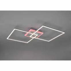 Luminaires Reality Plafonnier Reality Arribo LED Titane, 3 lumières, Télécommandes, Changeur de couleurs* Éclairage Led