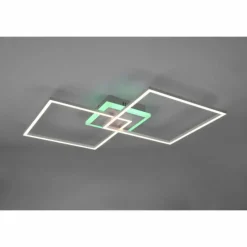 Luminaires Reality Plafonnier Reality Arribo LED Titane, 3 lumières, Télécommandes, Changeur de couleurs* Éclairage Led