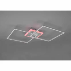 Luminaires Reality Plafonnier Reality Arribo LED Titane, 3 lumières, Télécommandes, Changeur de couleurs* Éclairage Led